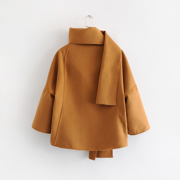 ÚJ stílusos női kabát barna színben