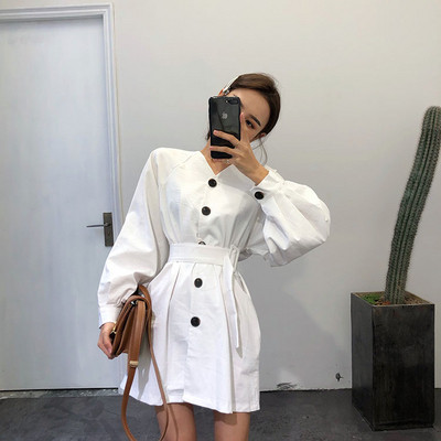 Cămașă tip rochie de damă modernă în două culori