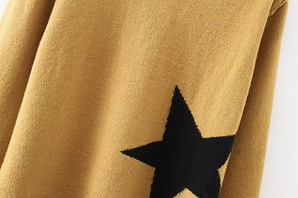 Egyedi női pulóver csillaggal, két színben