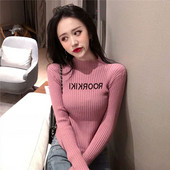 Modern női téli pulóver három színben felirattal