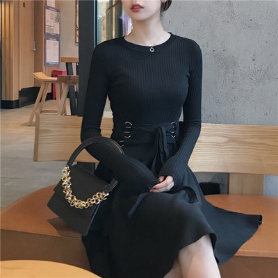 HIT női ruha övvel két színben