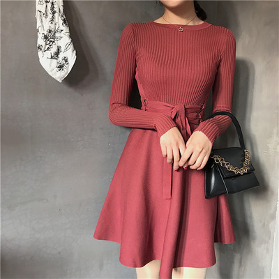 HIT női ruha övvel két színben