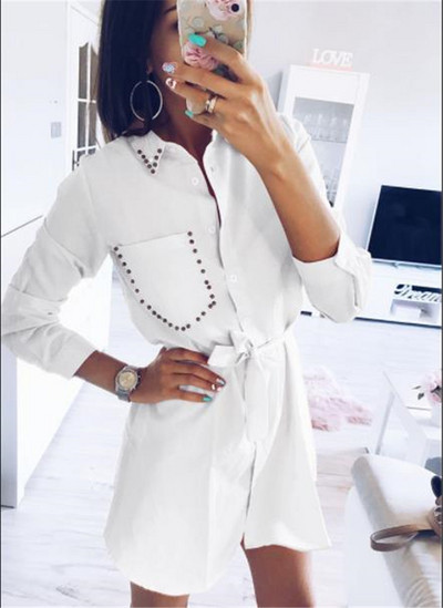 Aktuális női hosszú ingmodell zsebbel, rózsaszín, zöld és fehér színben