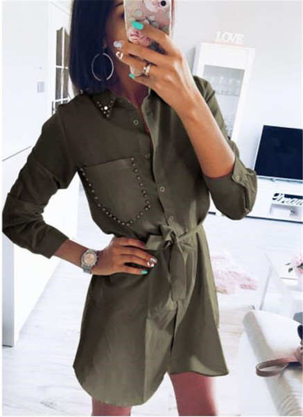 Aktuális női hosszú ingmodell zsebbel, rózsaszín, zöld és fehér színben