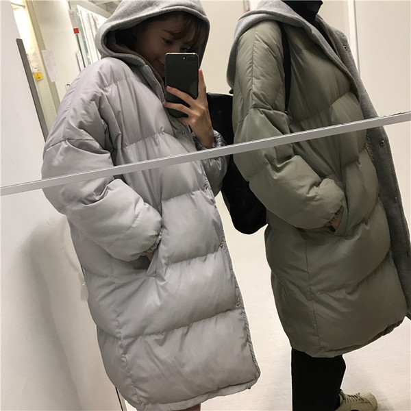 Napi női téli kabát három színben - széles modell