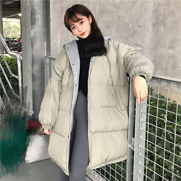 Napi női téli kabát három színben - széles modell