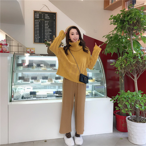 Női téli pulóver két színben