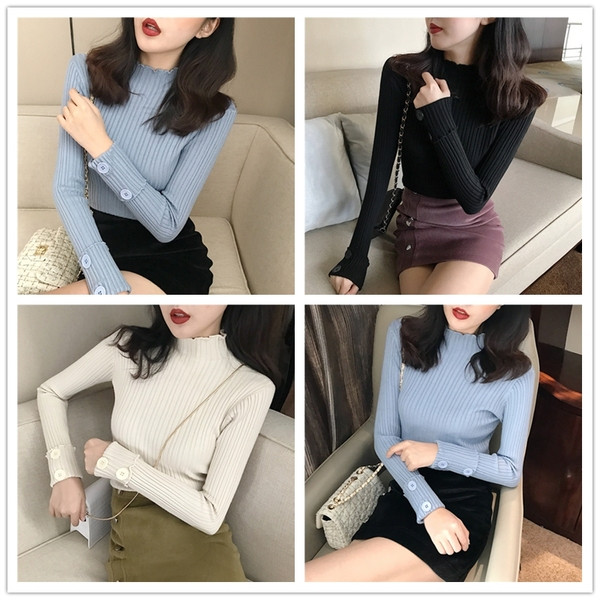 Modern női pulóver három színben