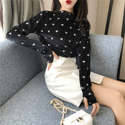 Modern női pulóver pólógallérral több színben