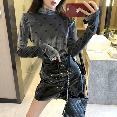 Modern női pulóver pólógallérral több színben