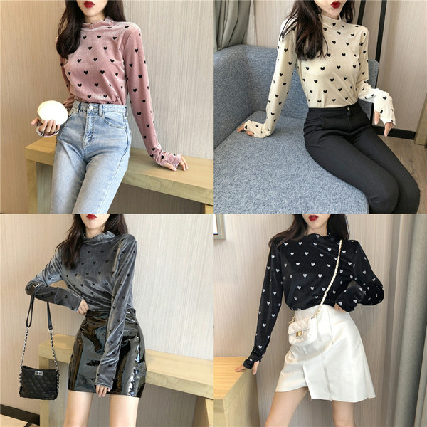 Modern női pulóver pólógallérral több színben