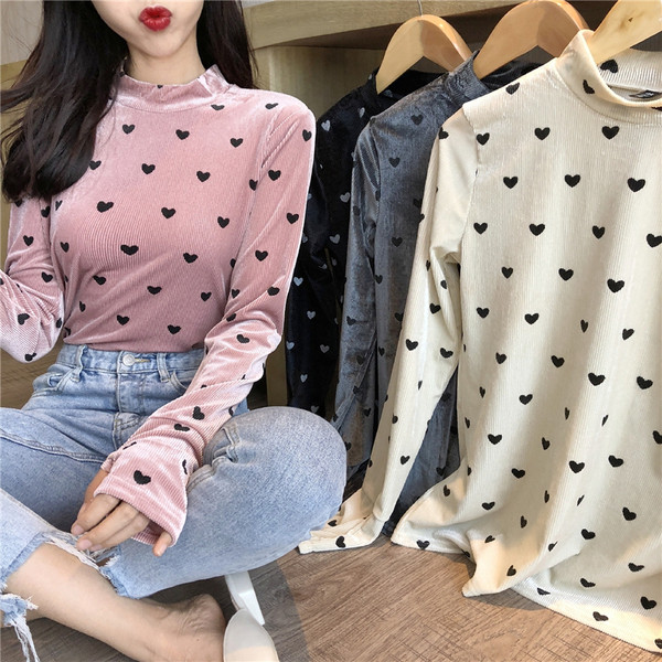 Modern női pulóver pólógallérral több színben