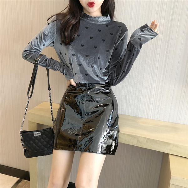 Modern női pulóver pólógallérral több színben