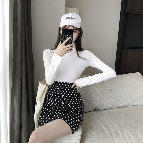 Stílusos női blúz magas gallérral, több színben