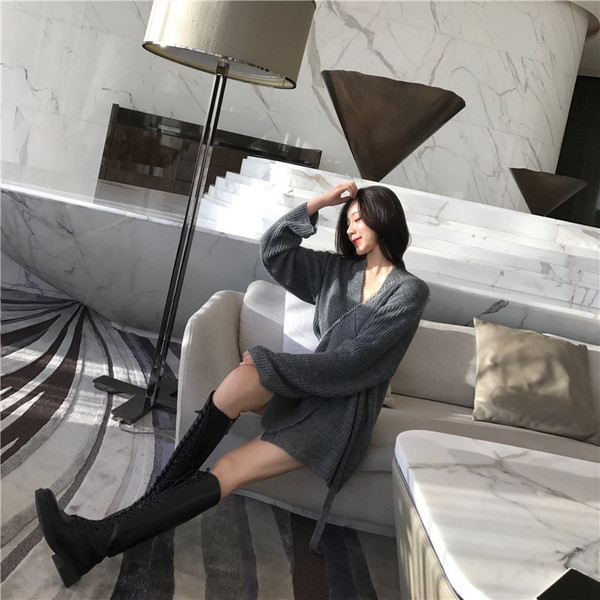 Női téli mellény szürke színben