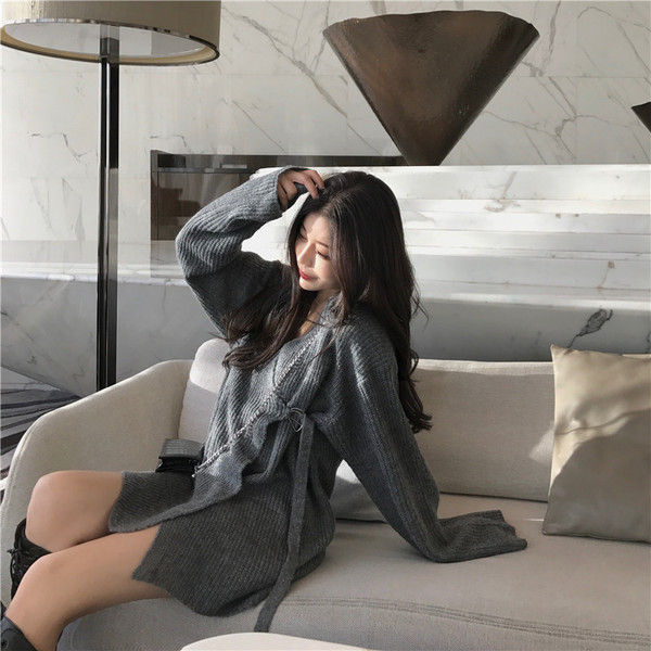 Női téli mellény szürke színben