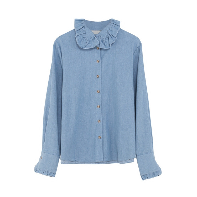 Модерна дамска риза в светъл и тъмен цвят