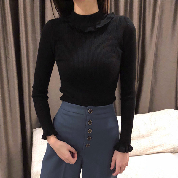 Pulover elegant de damă cu decolteu O în patru culori