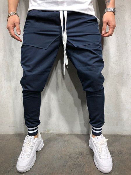 Ανδρικά αθλητικά παντελόνια με ελαστική μέση σε διάφορα χρώματα