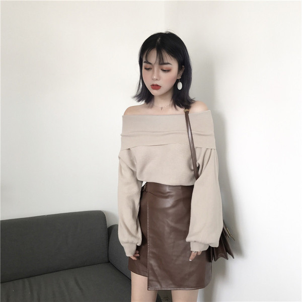 Stílusos női dáma csupasz vállval, három színben