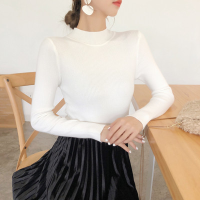 Pulover de dama cu decolteu O in mai multe culori