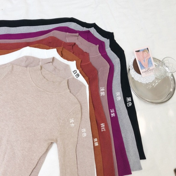 Pulover de dama cu decolteu O in mai multe culori