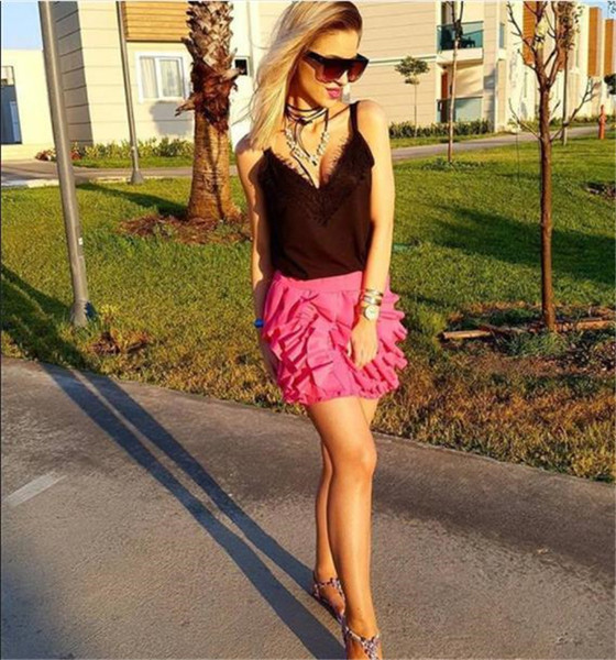 Stílusos női szoknya magas derékkal, négy színben