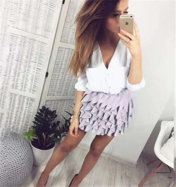 Stílusos női szoknya magas derékkal, négy színben