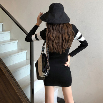 Női ruha cipzárral fehér és fekete színben