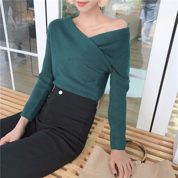 Stílusos női pulóver négy színben