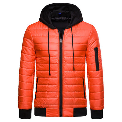 Alkalmi férfi kabát kapucnival és zsebekkel több színben