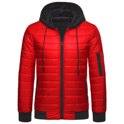 Alkalmi férfi kabát kapucnival és zsebekkel több színben