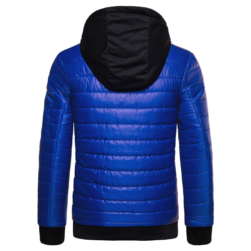 Alkalmi férfi kabát kapucnival és zsebekkel több színben