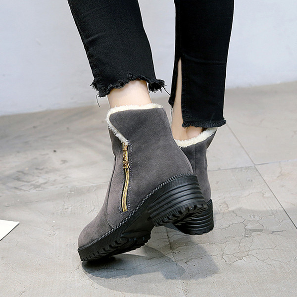 Modern női csizma puha béléssel, három színben