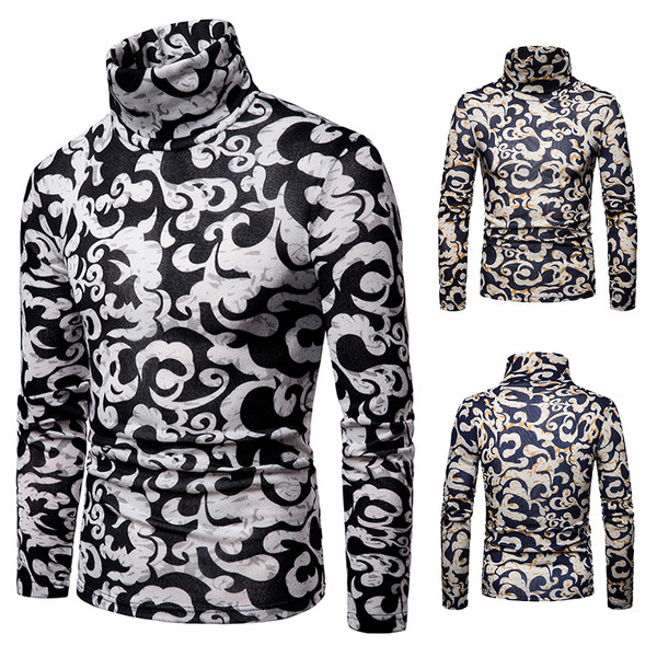 Lezser férfi blúz polo gallérral és mintával két színben