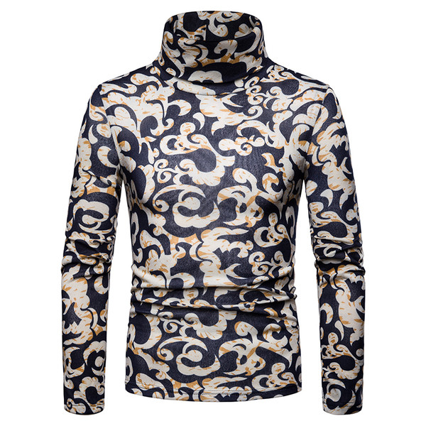 Lezser férfi blúz polo gallérral és mintával két színben