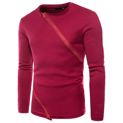 Modern férfi blúz több színben cipzárral