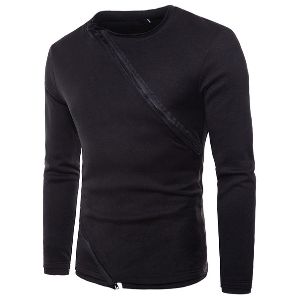 Modern férfi blúz több színben cipzárral