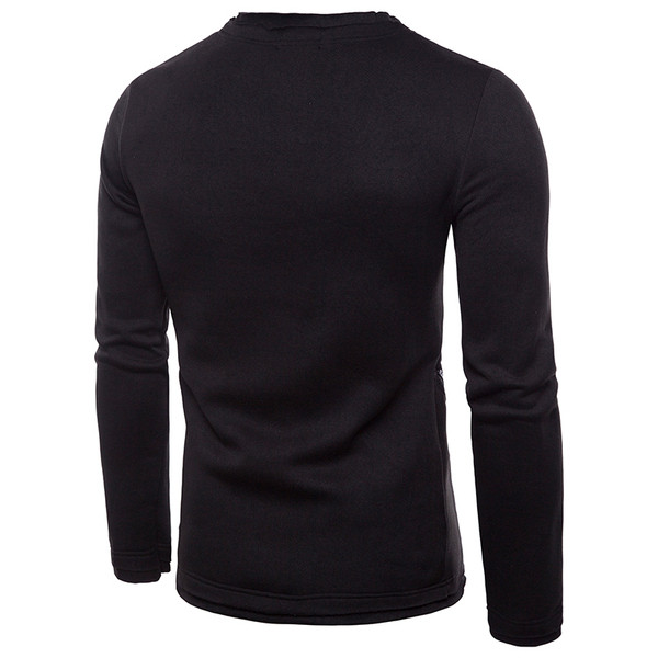 Modern férfi blúz több színben cipzárral