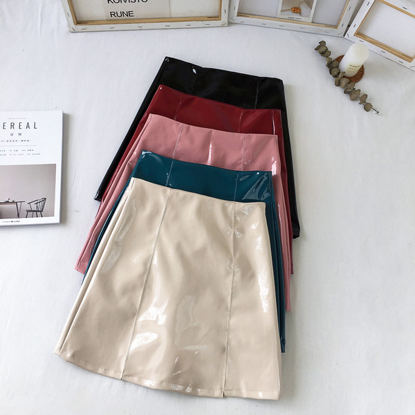 Új modell női szoknya eko bőrből több színben