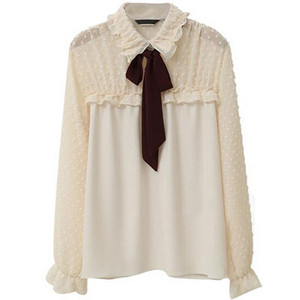 Elegáns női sifon blúz hosszú ujjal, két színben