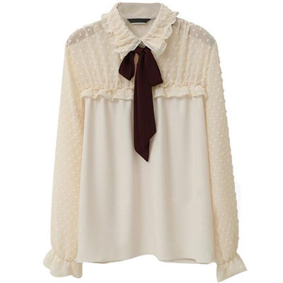 Elegáns női sifon blúz hosszú ujjal, két színben