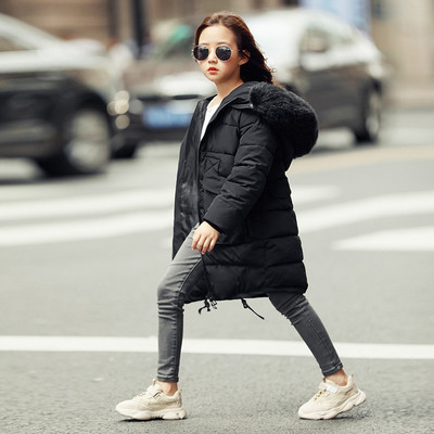 Modern gyermek hosszú kabát, három színben