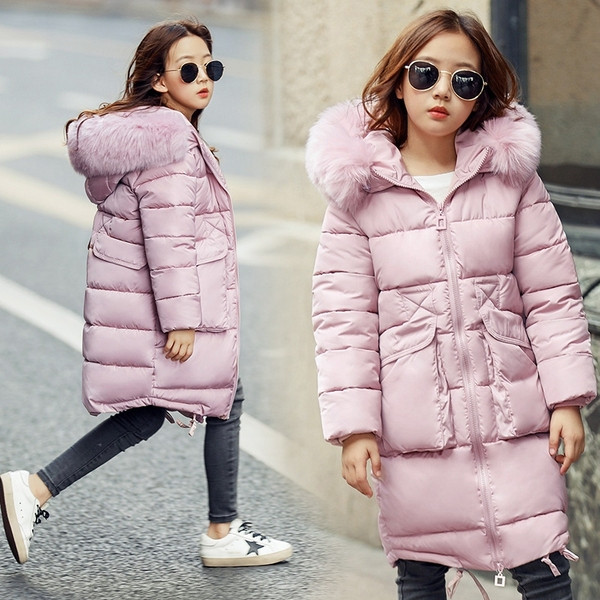 Modern gyermek hosszú kabát, három színben