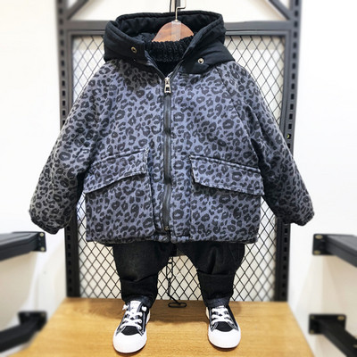 Modern gyerek kabát fiúknak kék színben