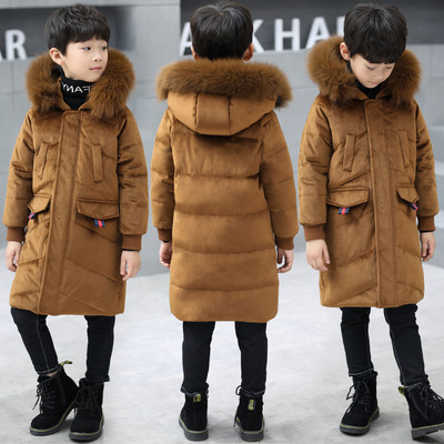 Stílusos gyermek hosszú kabát fiúknak három színben