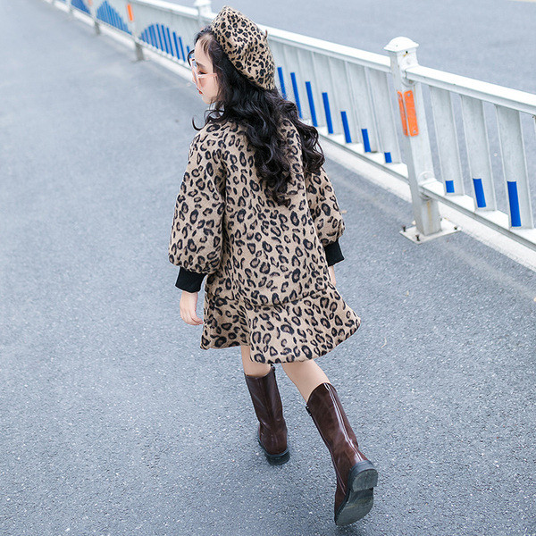 Детска рокля с леопардов принт 