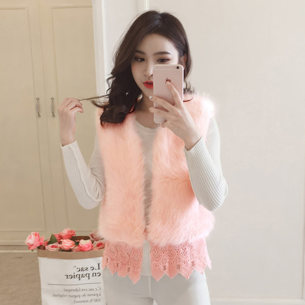 Modern női mellény csipkével