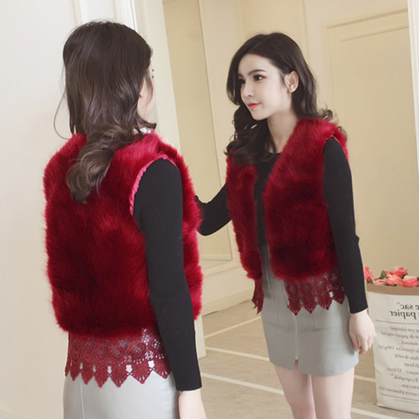 Modern női mellény csipkével