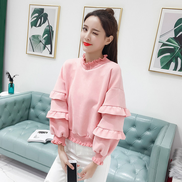 Modern női pulóver két színben - barna és rózsaszín